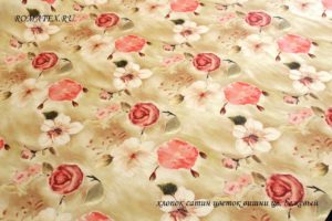 Детская ткань для постельного белья
 Сатин Цветок вишни